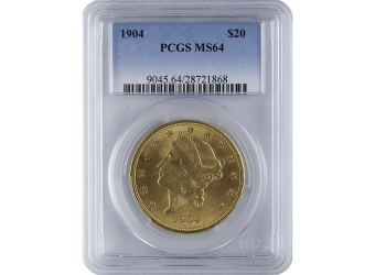 Common Date $20 Liberty ms64