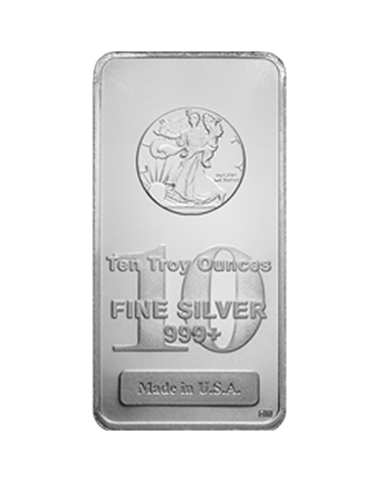 10 oz Generic Silver Bar - Our Choice of Bar Type &amp; Design