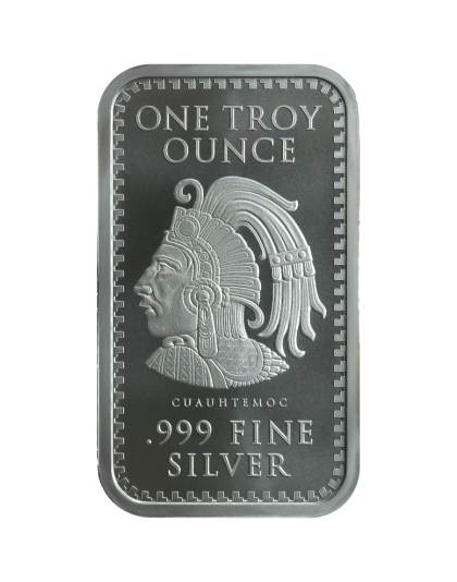 1 oz Aztec Calendar Silver Bar