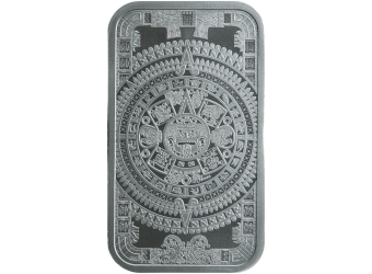 1 oz Aztec Calendar Silver Bar