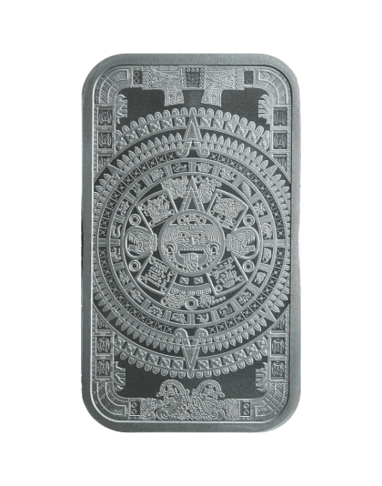 1 oz Aztec Calendar Silver Bar