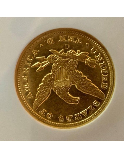 1851-O $10 Liberty S.S. Republic AU58 NGC