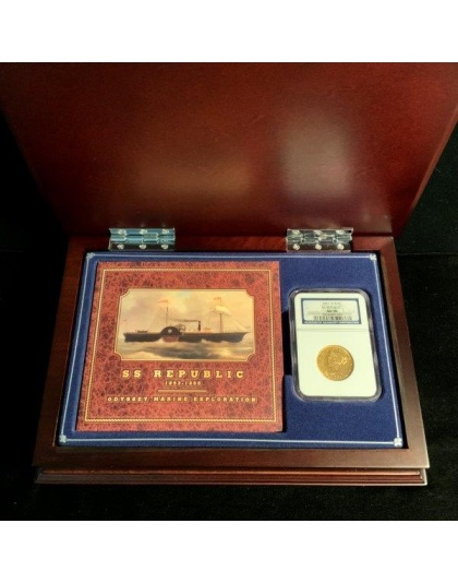 1851-O $10 Liberty S.S. Republic AU58 NGC