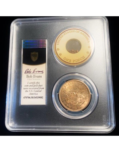 1856-S $20 Liberty SSCA AU58 No Serif-Tilted S PCGS