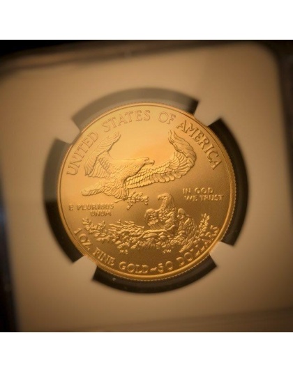 2008-W $50 Gold Eagle Burnished MS70 NGC