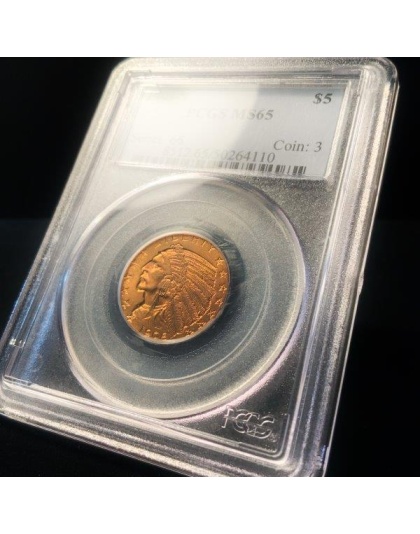 1908-S $5 Indian Gold MS65 PCGS