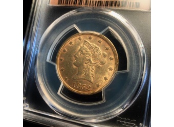 1852 $10 Liberty Gold MS61 EBH PCGS