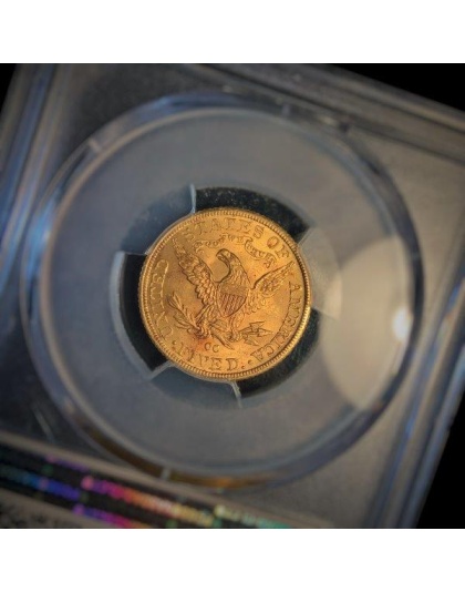 1891-CC $5 Liberty Gold MS64 CAC PCGS