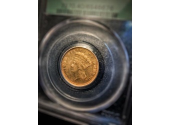 1854-D $3 Princess XF40 PCGS