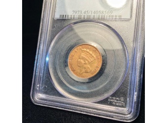 1855-S $3 Princess XF45 PCGS