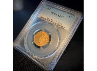 1862 $3 Princess XF45 PCGS