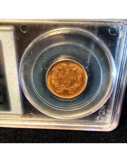 1879 $3 Princess MS62 PCGS