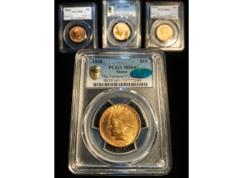 1908 $10 Indian Gold w/Motto MS64+ CAC PCGS