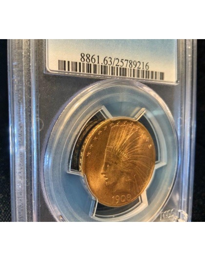 1908-S $10 Indian Gold MS63 PCGS