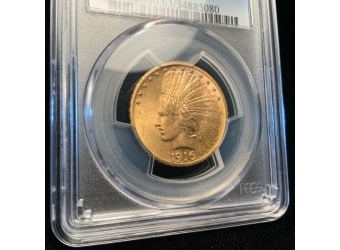 1916-S $10 Indian Gold MS63 PCGS