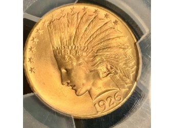 1926 $10 Indian Gold MS66 PCGS