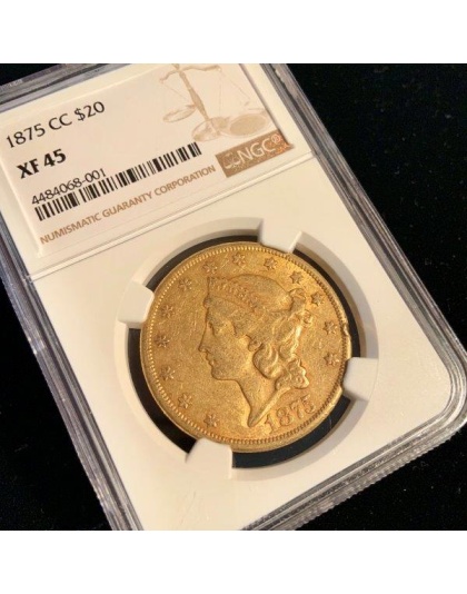 1875-CC $20 Liberty XF45 NGC