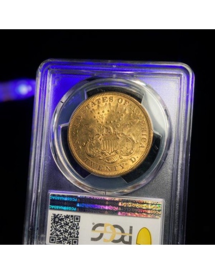 1875-S $20 Liberty MS60 CAC PCGS