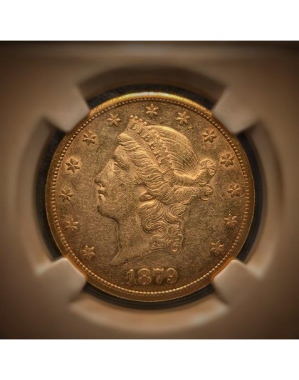 1879-CC $20 Liberty AU55 NGC