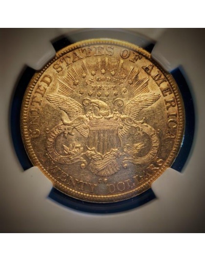 1879-CC $20 Liberty AU55 NGC