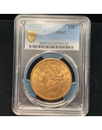 1883-CC $20 Liberty MS62 PCGS