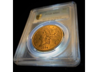 1884-CC $20 Liberty MS62 PCGS