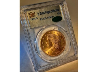 1884-S $20 Liberty MS65+ CAC PCGS