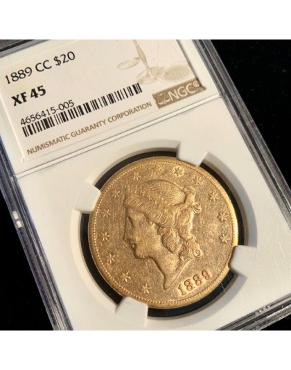 1889-CC $20 Liberty XF45 NGC