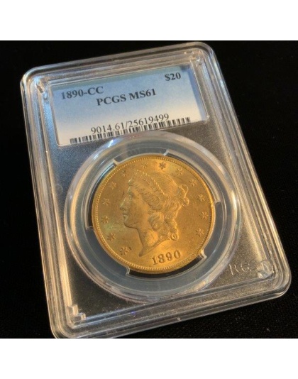 1890-CC $20 Liberty MS61 PCGS