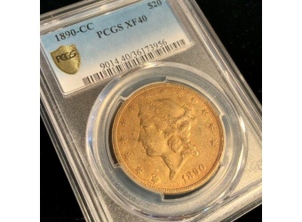 1890-CC $20 Liberty XF40 PCGS