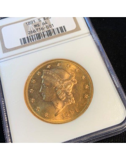 1891-S $20 Liberty MS64 NGC