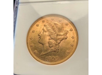 1899 $20 Liberty MS63 NGC