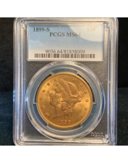 1899-S $20 Liberty MS64 PCGS