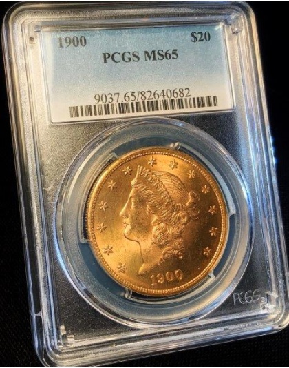 1900 $20 Liberty MS65 PCGS