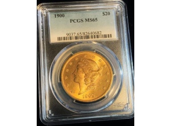 1900 $20 Liberty MS65 PCGS