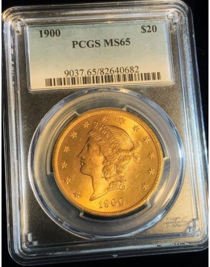 1900 $20 Liberty MS65 PCGS
