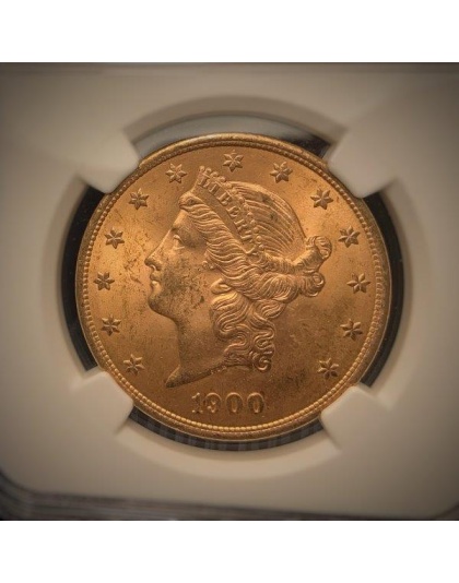 1900 $20 Liberty MS65 PCGS