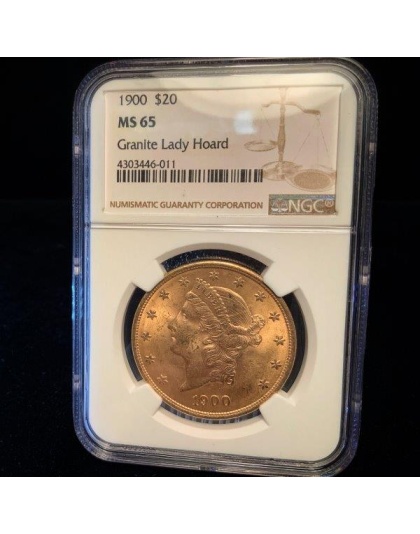 1900 $20 Liberty MS65 PCGS