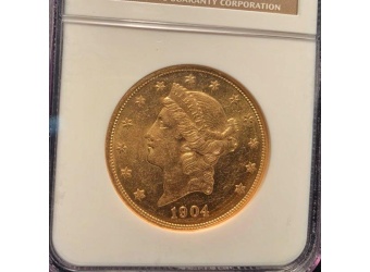 1904 $20 Liberty MS62PL NGC