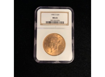 1906-S $20 Liberty MS65 NGC