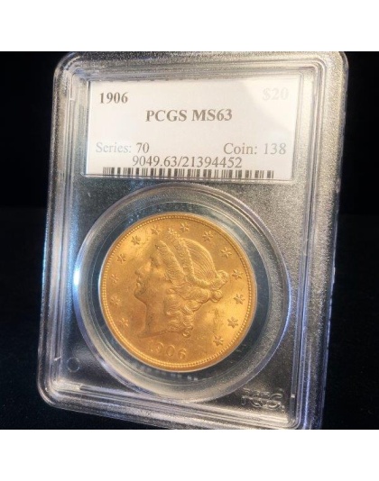 1906 $20 Liberty MS63 PCGS