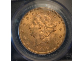1906 $20 Liberty MS63 PCGS