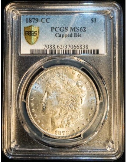 1879-CC Morgan MS62 Capped Die