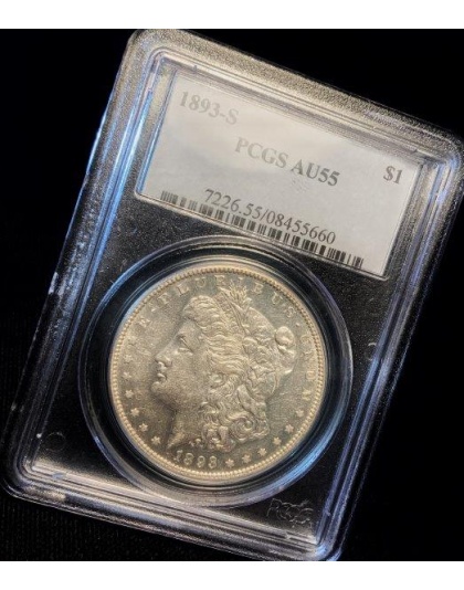 1893-S Morgan AU55