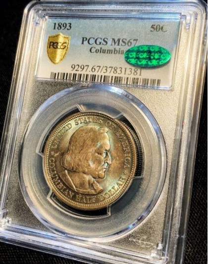 1893 Columbia MS67 CAC PCGS