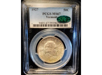 1927 Vermont MS67 CAC PCGS
