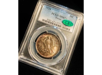 1934 Texas MS67+ CAC PCGS