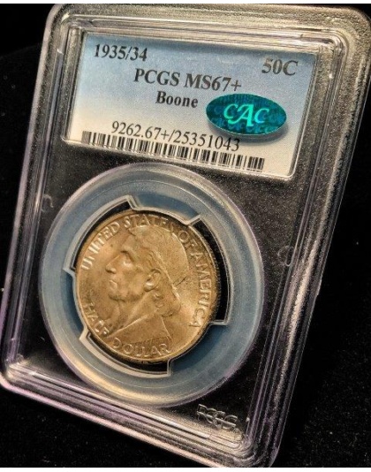 1935/34 Boone MS67+ CAC PCGS