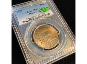 1936 Delaware MS67+ CAC PCGS