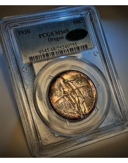 1936 Oregon MS68 CAC PCGS